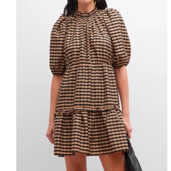 Marie Oliver | Dresses | Marie Oliver Breyer Tiered Gingham Print Mini Dress  Size M | Poshmark